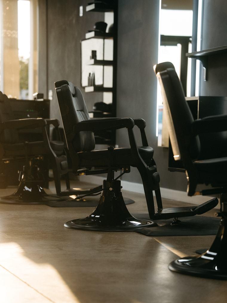 The chair row at Stone Barber, Southlake